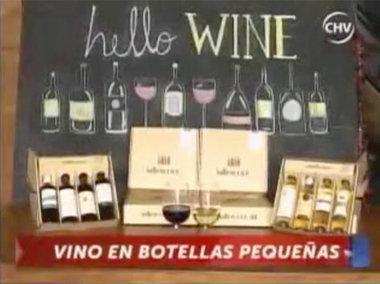 Entrevista en Chilevisión: Vino en botellas pequeñas