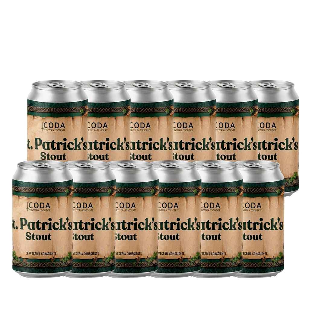Pack 12 - Cerveza CODA Saint Patrick's Stout 355cc
