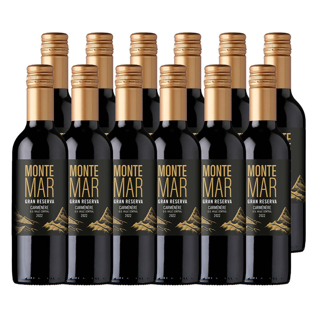 PACK 12  - VINO ARESTI MONTEMAR GRAN RESERVA CARMENERE 375CC
