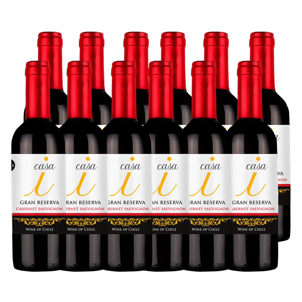 PACK 12  - VINO CASA I GRAN RESERVA CABERNET SAUVIGNON 375 CC