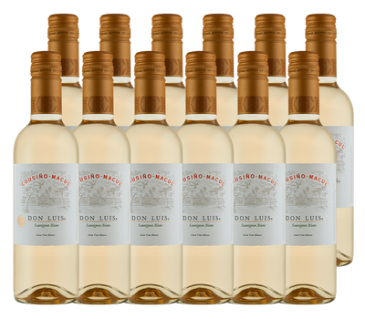 PACK 12  - VINO COUSIÑO MACUL DON LUIS RESERVA SAUVIGNON BLANC 375CC