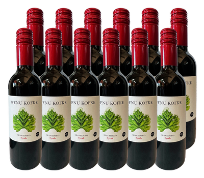 PACK 12  - VINO I  GRAN RESERVA WENU KOFKE SYRAH 375 CC