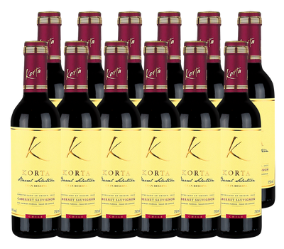 PACK 12  - VINO KORTA BARREL SELECTION GRAN RESERVA 375 CC