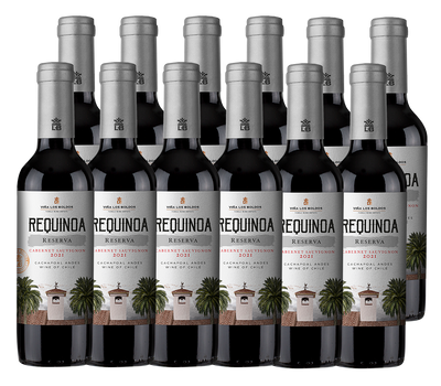 PACK 12  - VINO LOS BOLDOS REQUÍNOA GRAN RESERVA CABERET SAUVIGNON 375 CC