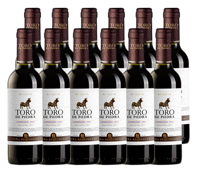 PACK 12  - VINO TORO DE PIEDRA RESERVA CARMENERE 375CC