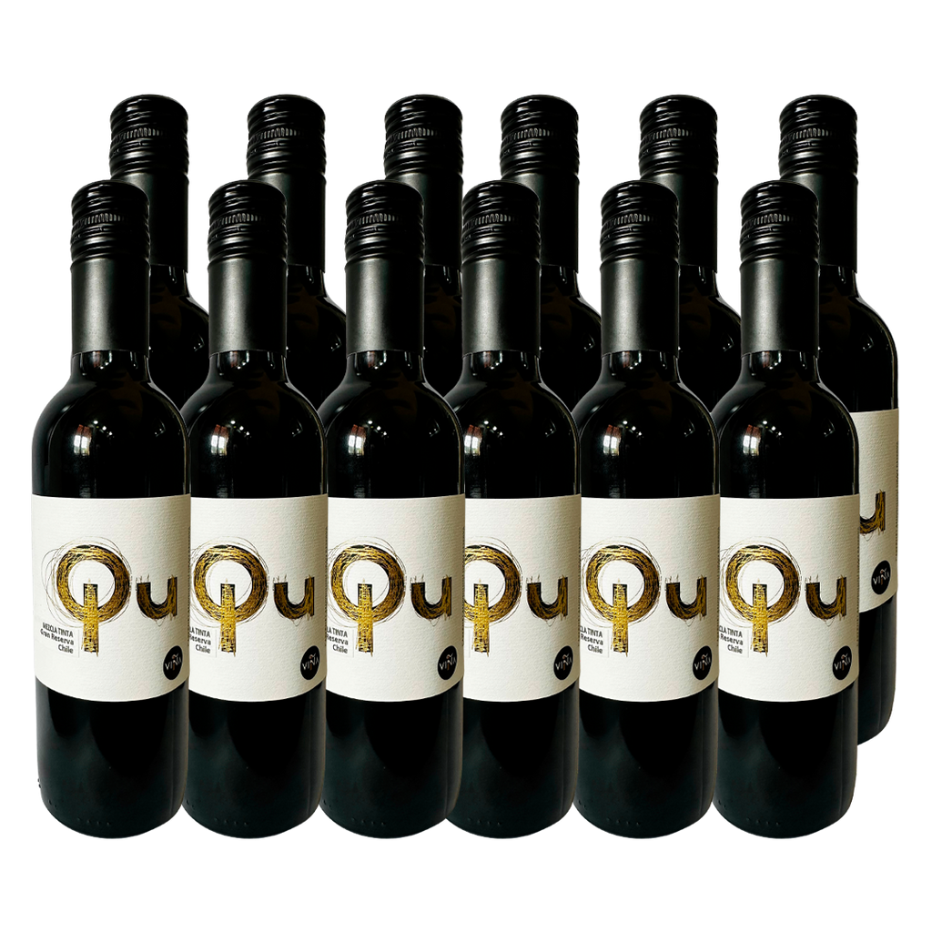 PACK 12  - VINO VIÑA I GRAN RESERVA QU MEZCLA TINTA 375 CC