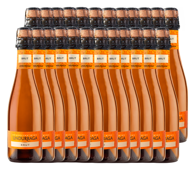 PACK 24  - VINO ESPUMANTE UNDURRAGA SPARKLING BRUT 375CC