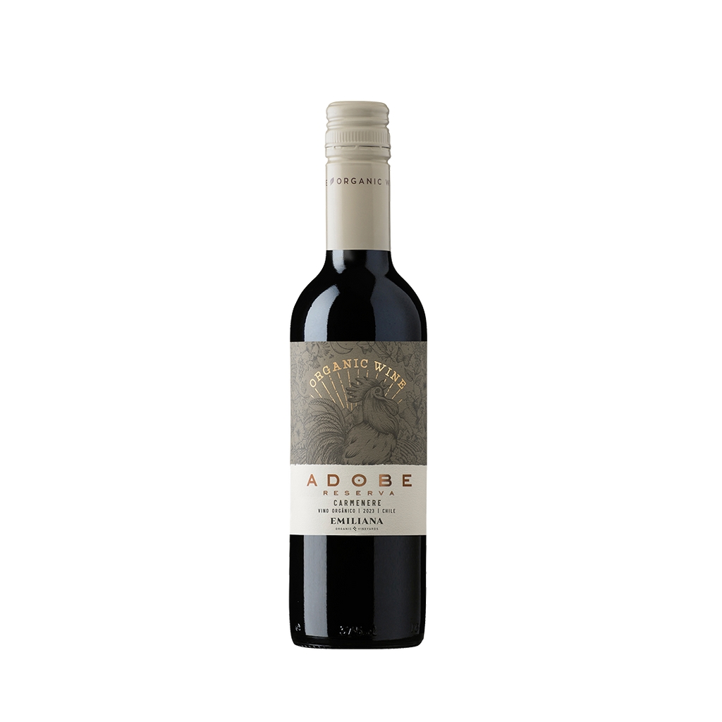 VINO VIÑEDOS EMILIANA RESERVA ORGANICO ADOBE CARMENERE 375 CC 2022
